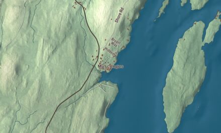 Map of Bremen, Maine