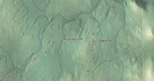 Close-up of the Bridgewater, Maine aerial map