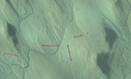 Map of Brighton, Maine