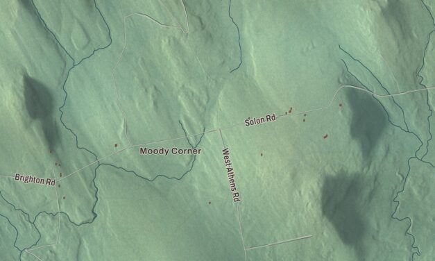 Map of Brighton, Maine