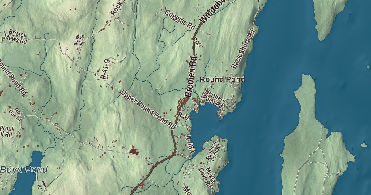 Map of Bristol, Maine
