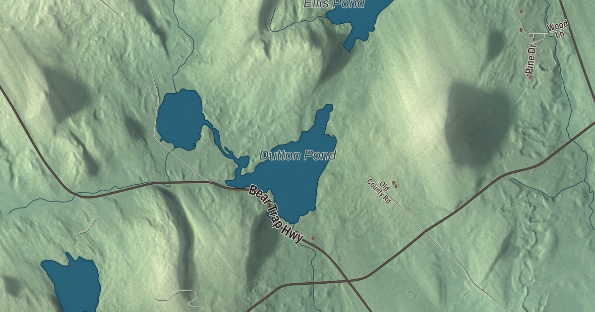 Map of Brooks, Maine