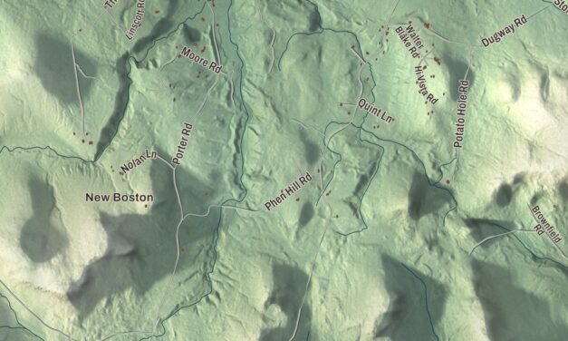 Map of Brownfield, Maine