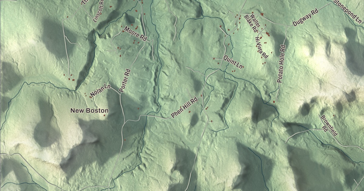 Map of Brownfield, Maine