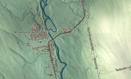 Map of Brownville, Maine
