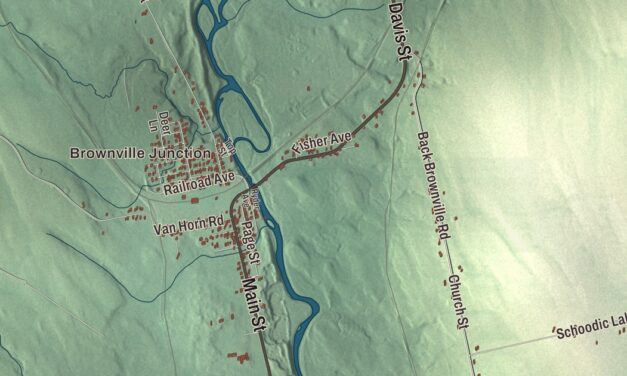 Map of Brownville, Maine