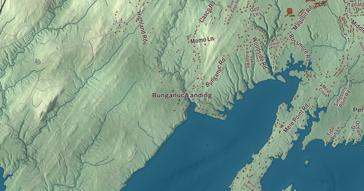 Map of Brunswick, Maine