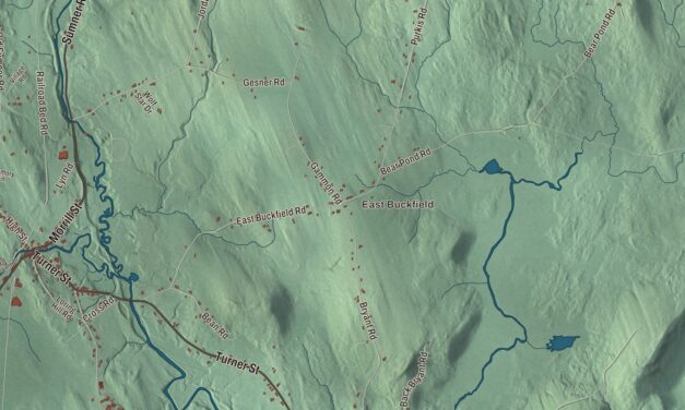Map of Buckfield, Maine