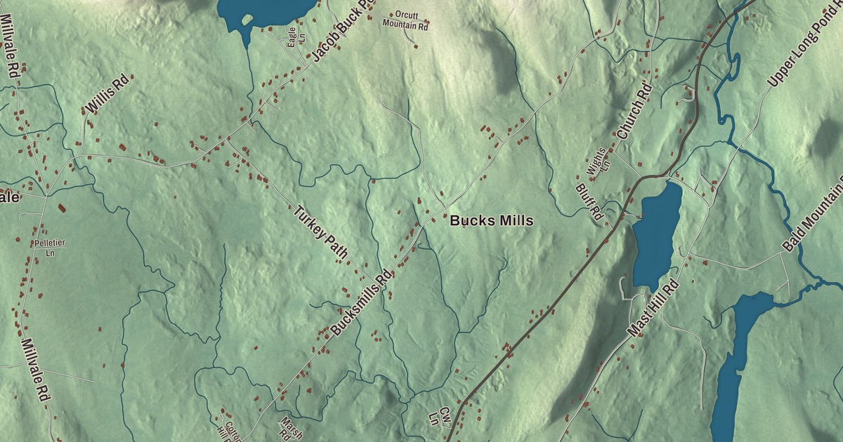 Map of Bucksport, Maine