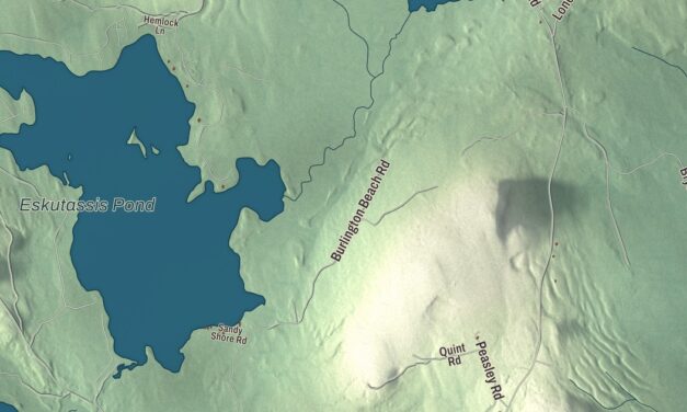 Map of Burlington, Maine