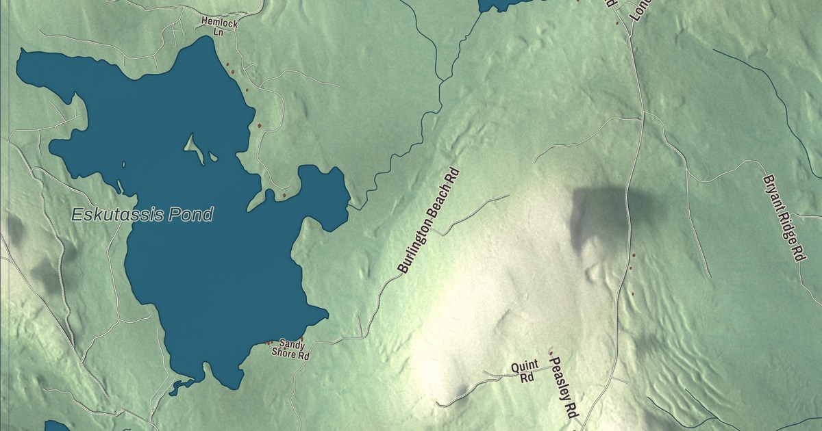 Map of Burlington, Maine