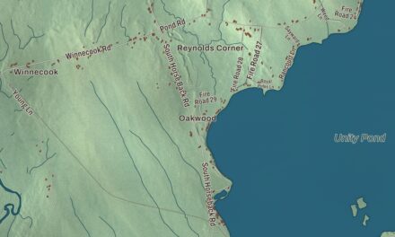 Map of Burnham, Maine