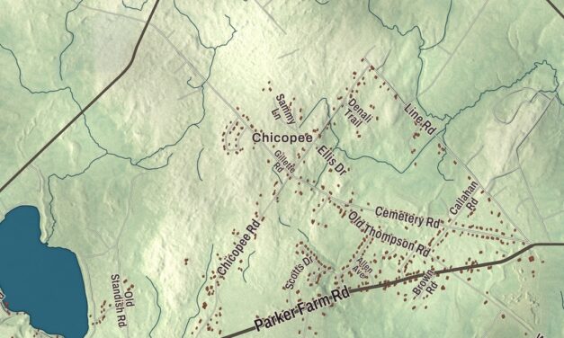 Map of Buxton, Maine