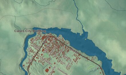 Map of Calais, Maine
