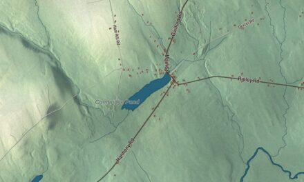 Map of Cambridge, Maine