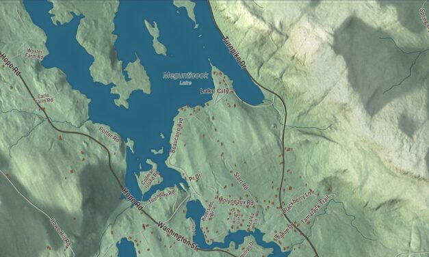 Map of Camden, Maine