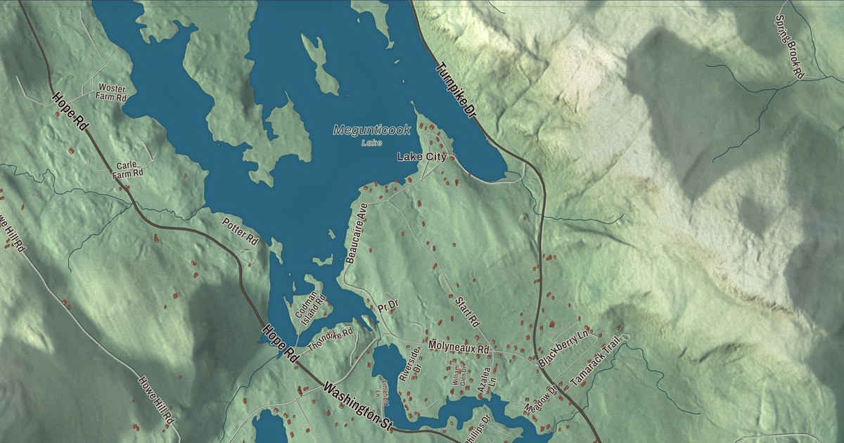 Map of Camden, Maine