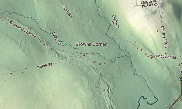 Map of Canaan, Maine