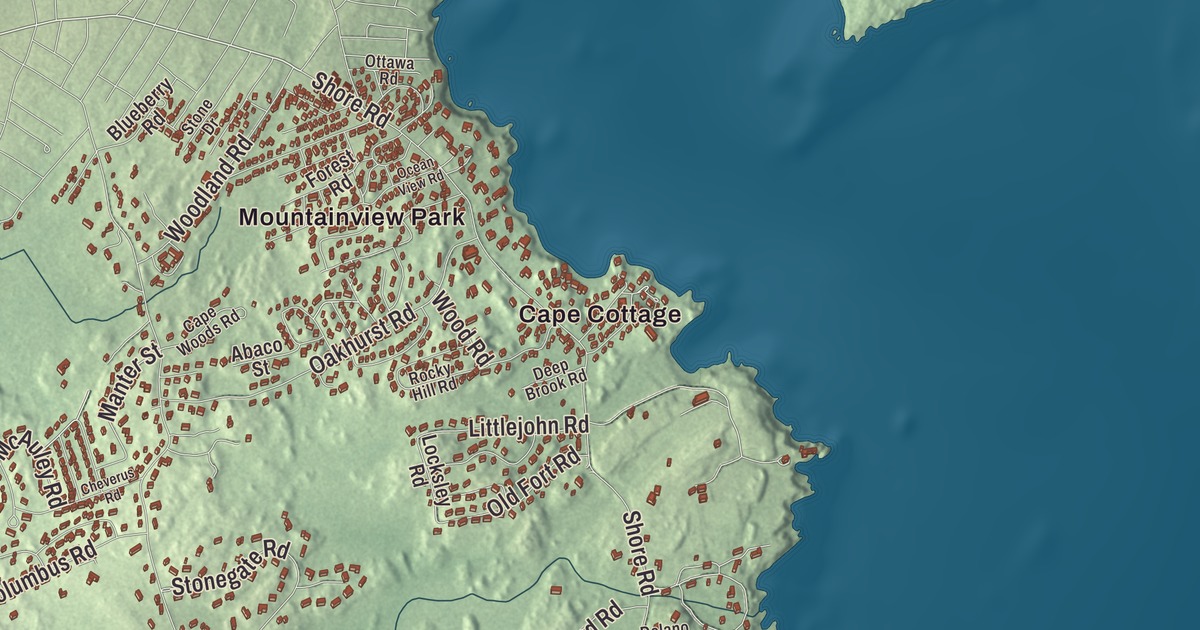 Map of Cape Elizabeth, Maine