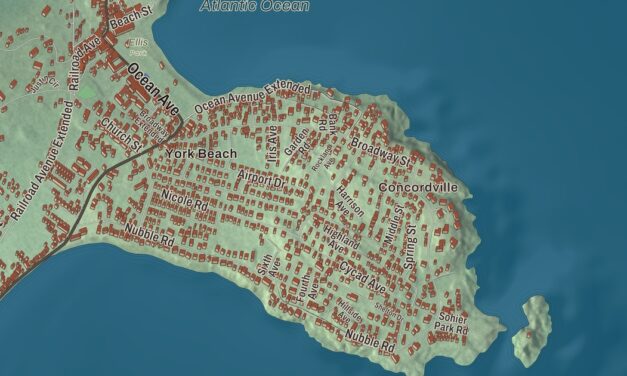 Map of Cape Neddick, Maine