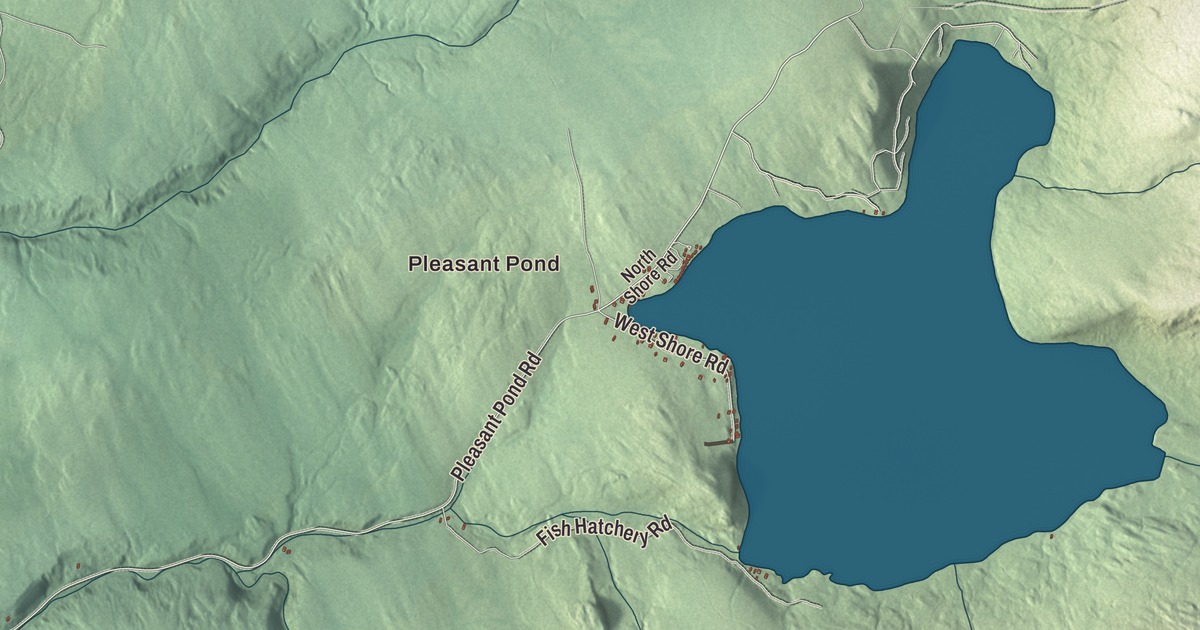 Map of Caratunk, Maine