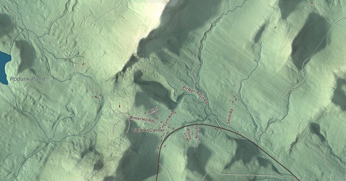 Map of Carthage, Maine