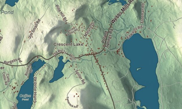 Map of Casco, Maine