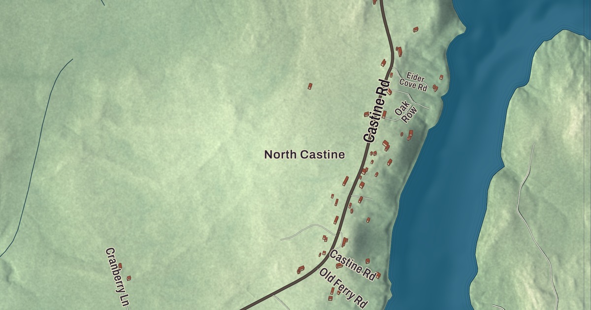 Map of Castine, Maine