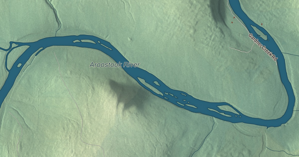 Map of Castle Hill, Maine