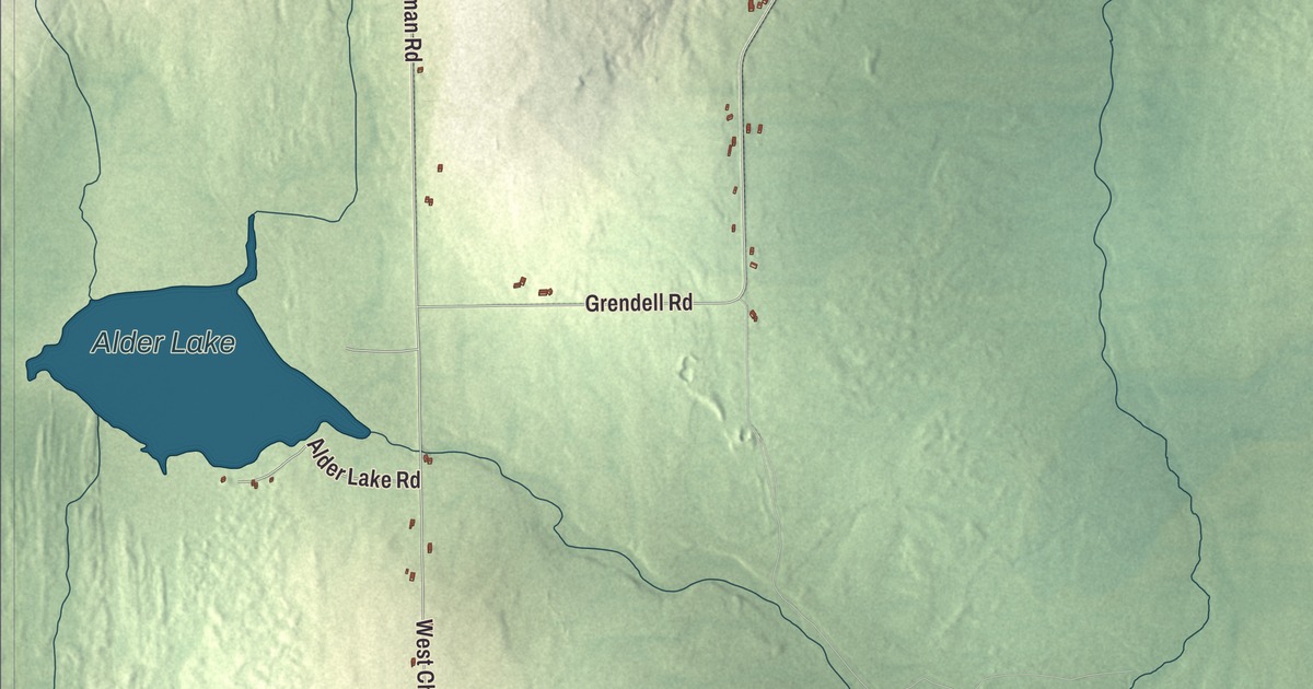 Map of Chapman, Maine