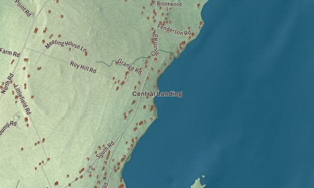 Map of Chebeague Island, Maine