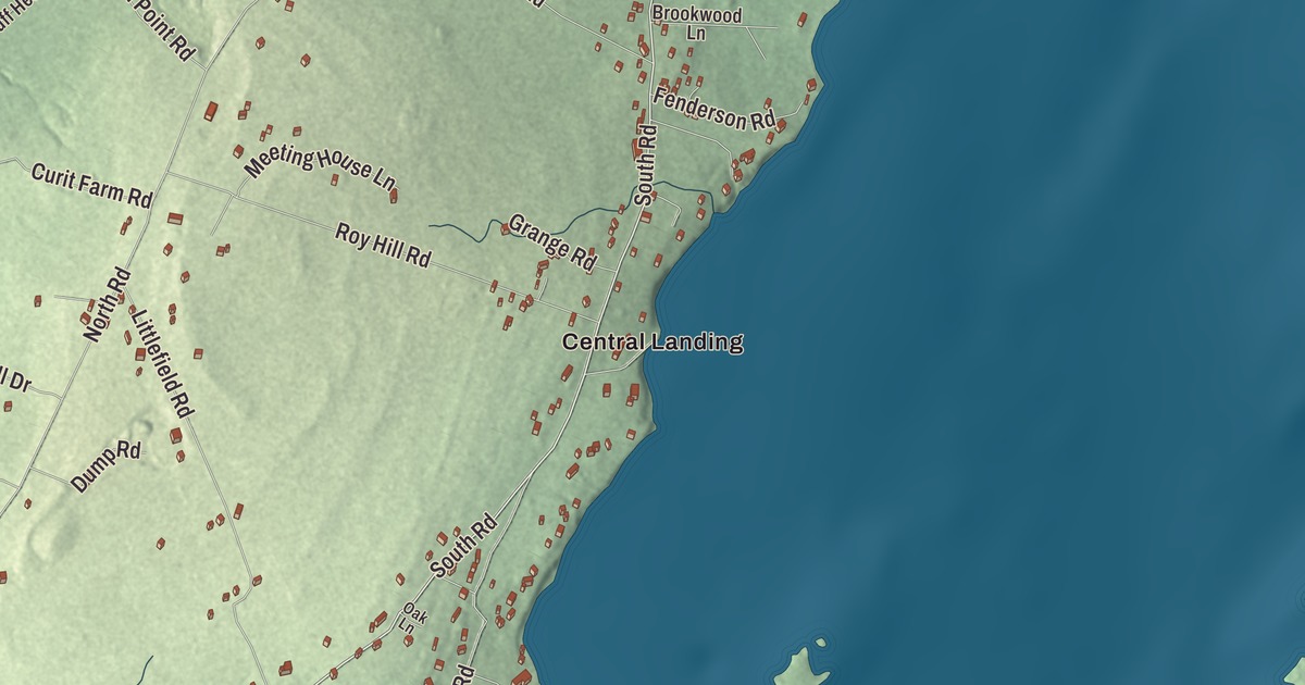 Map of Chebeague Island, Maine
