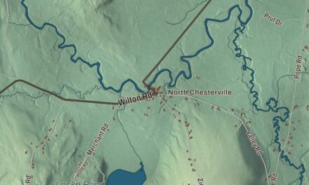 Map of Chesterville, Maine