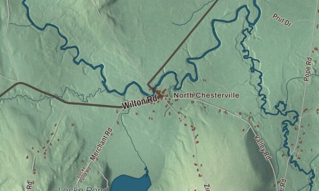 Map of Chesterville, Maine