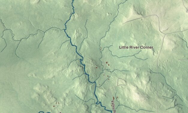Map of Columbia, Maine