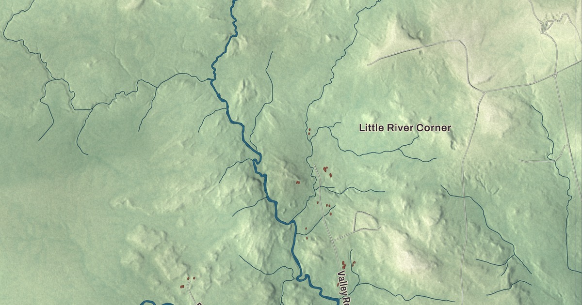 Map of Columbia, Maine
