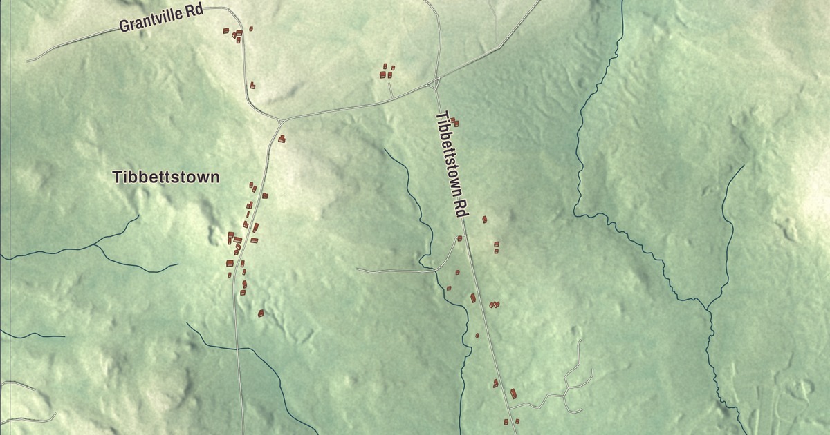 Map of Columbia Falls, Maine