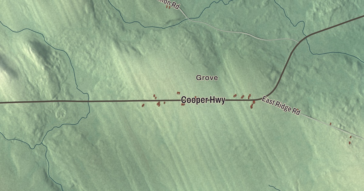 Map of Cooper, Maine
