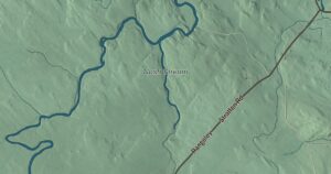 Close-up of the Coplin, Maine aerial map