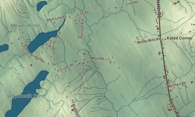 Map of Corinna, Maine