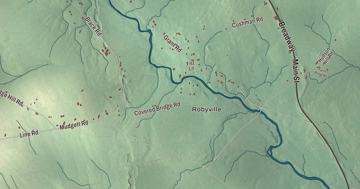 Map of Corinth, Maine