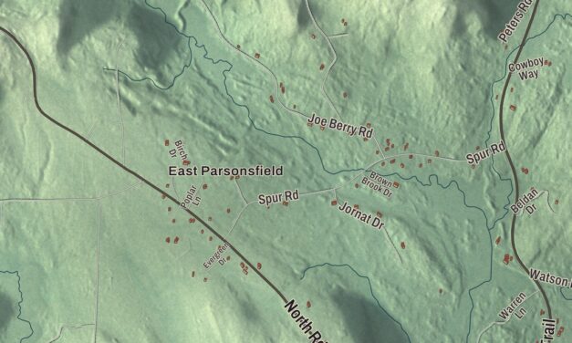 Map of Cornish, Maine
