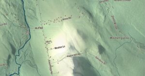 Close-up of the Cornville, Maine aerial map