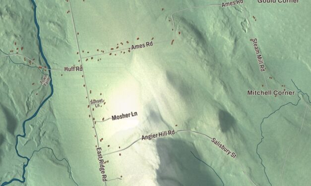 Map of Cornville, Maine