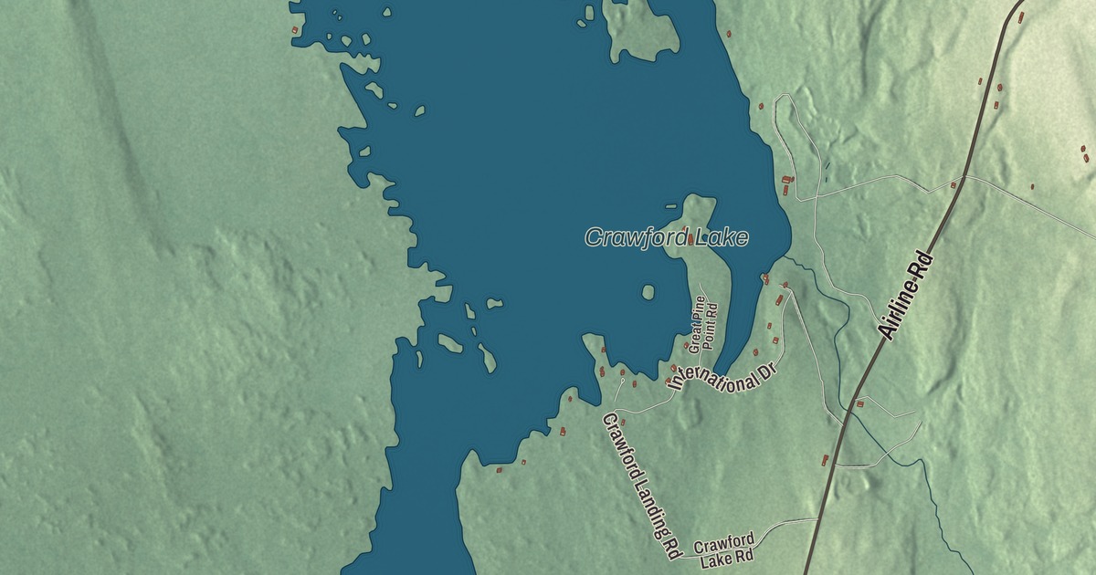 Map of Crawford, Maine
