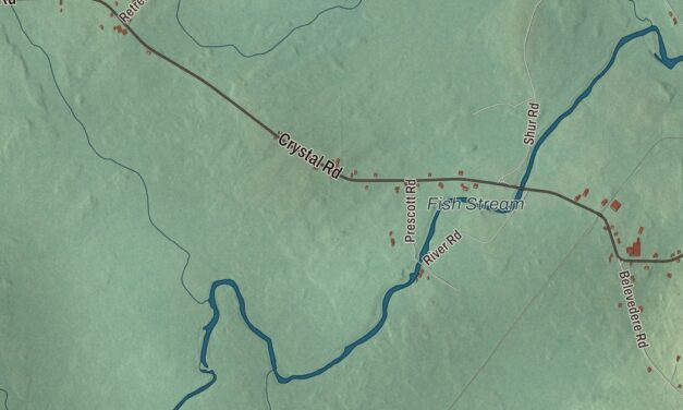 Map of Crystal, Maine
