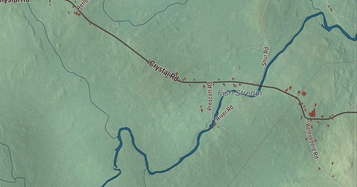 Map of Crystal, Maine