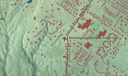 Map of Cumberland Center, Maine