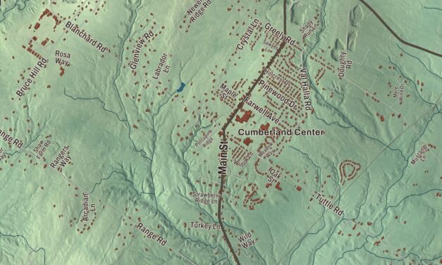 Map of Cumberland, Maine