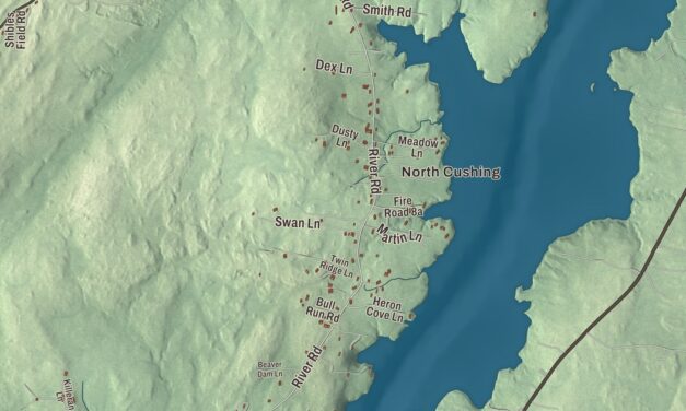 Map of Cushing, Maine